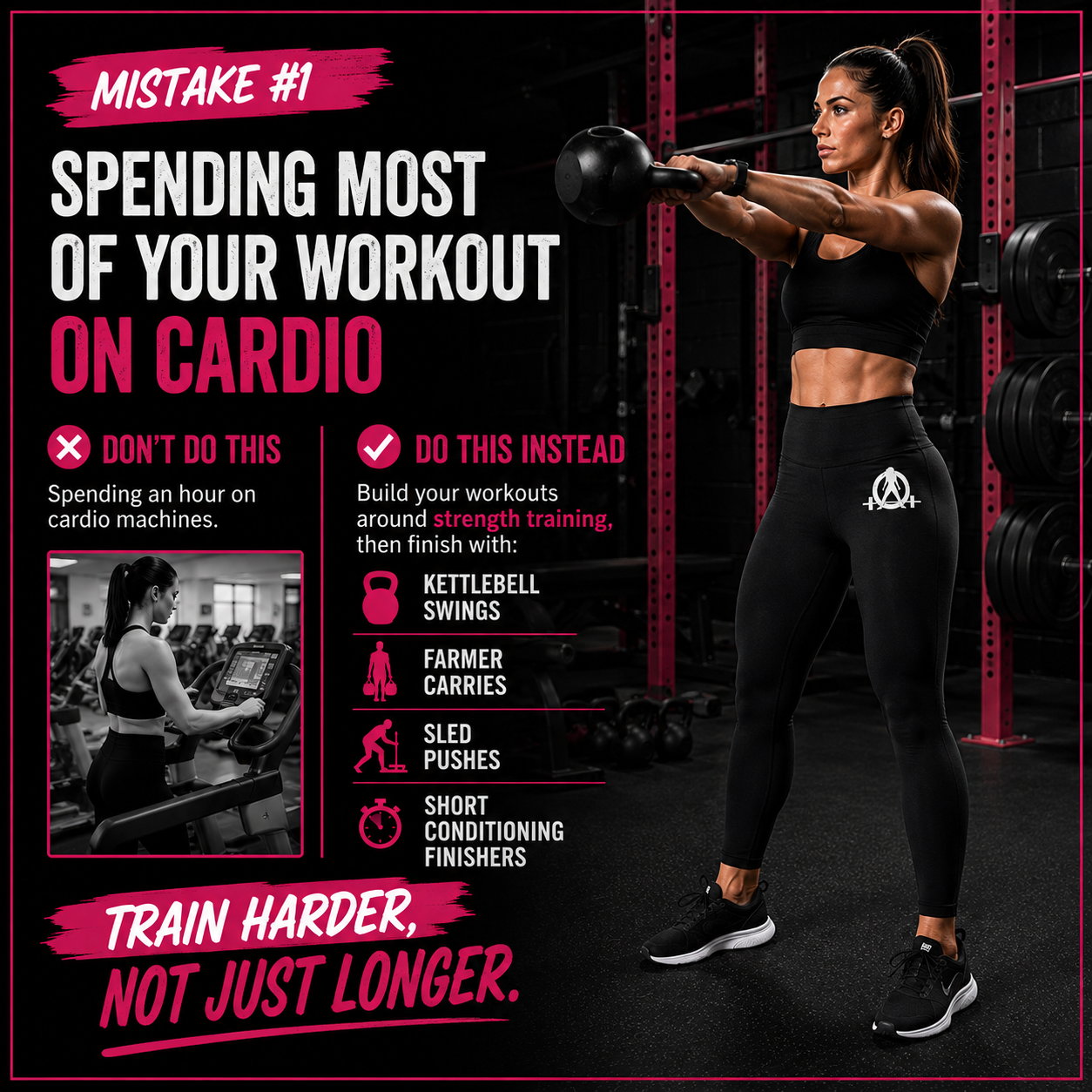 Mistake 1 - Spending Most Of Your Workout On Cardio