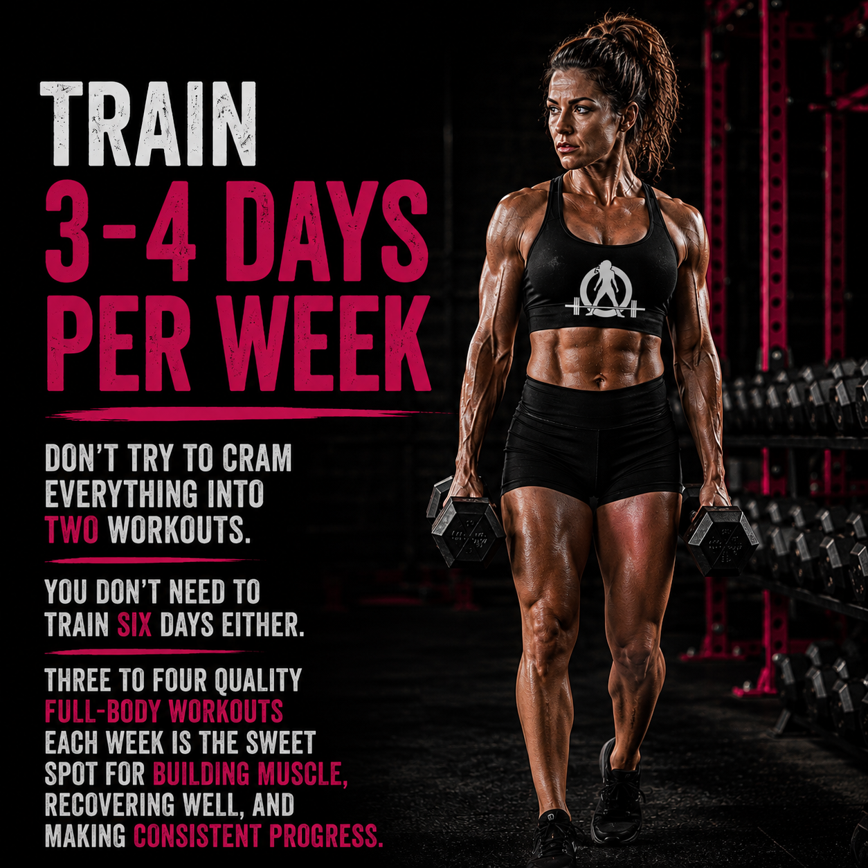 Train 3-4 Days Per Week