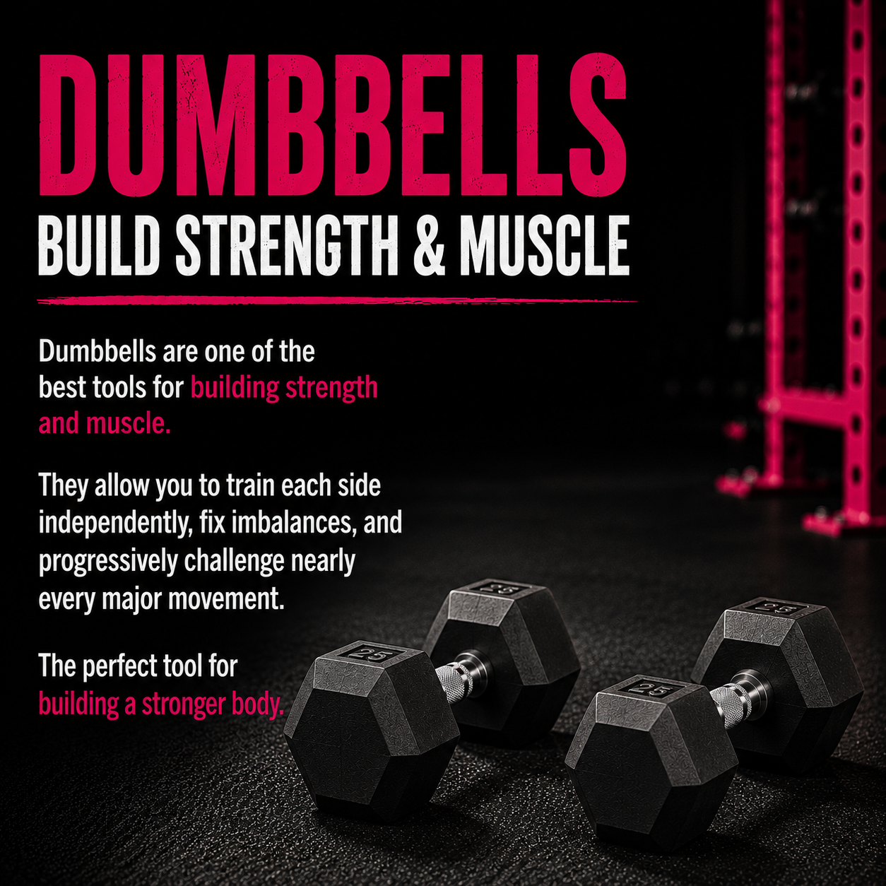 Dumbbells Build Strength & Muscle