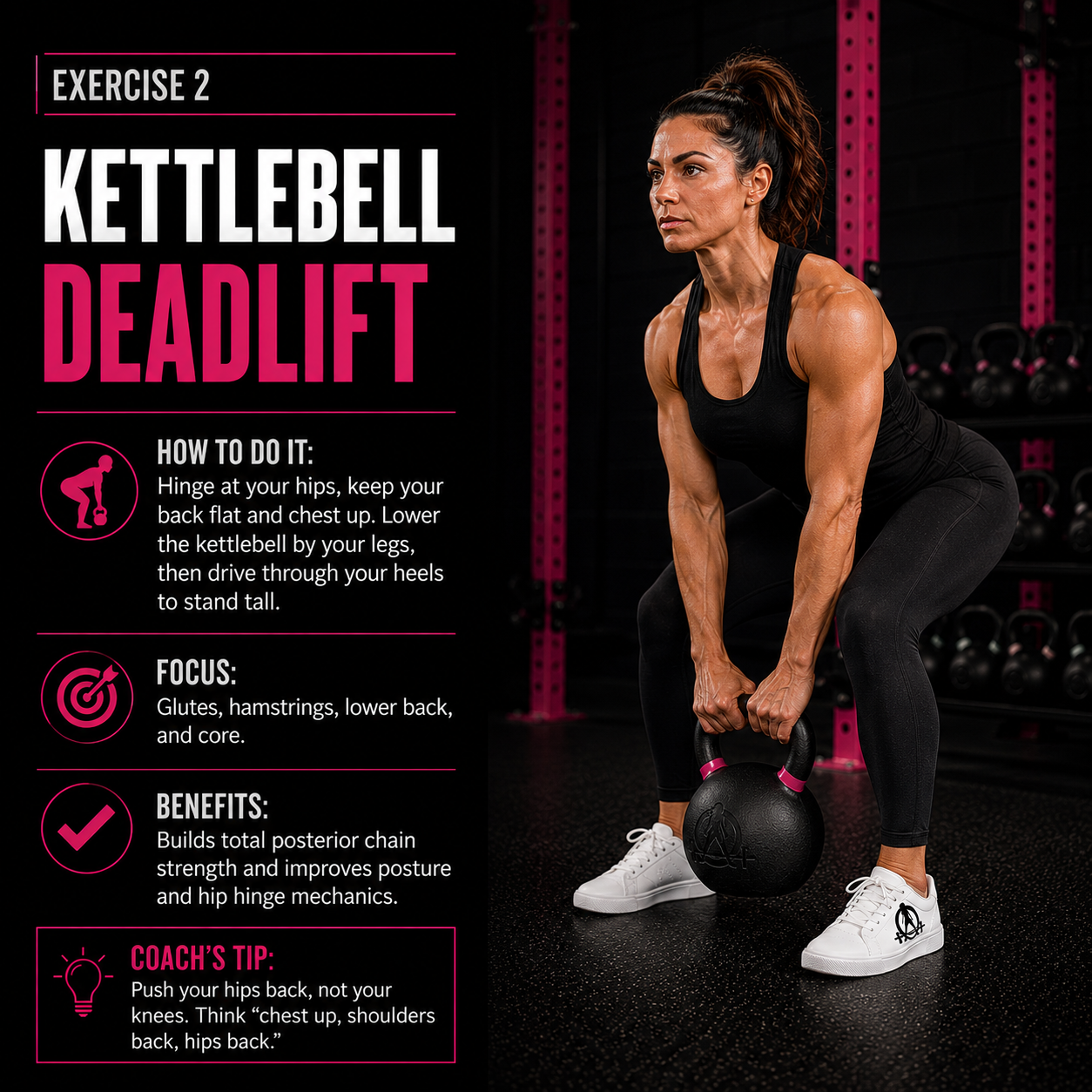Kettlebell Deadlift exercise demonstration