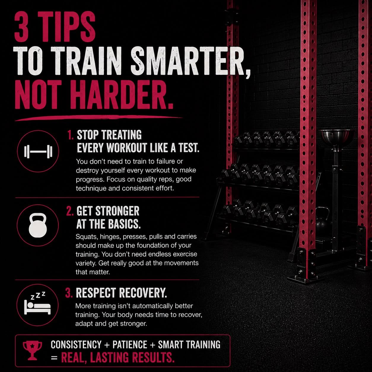 3 Tips to Train Smarter, Not Harder Summary