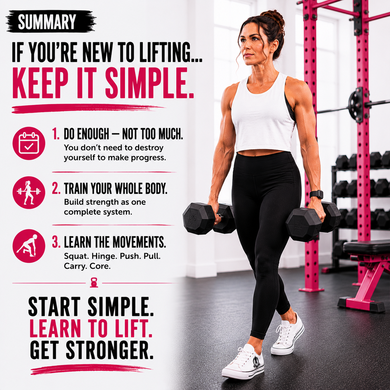 Summary: If You're New To Lifting, Keep It Simple