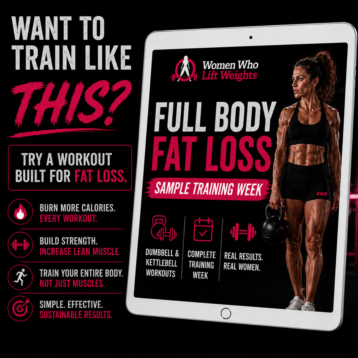 Full Body Fat Loss Sample Training Week