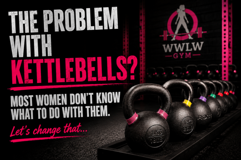 THE PROBLEM WITH KETTLEBELLS? Most women don’t know what to do with them. Let’s Change That…