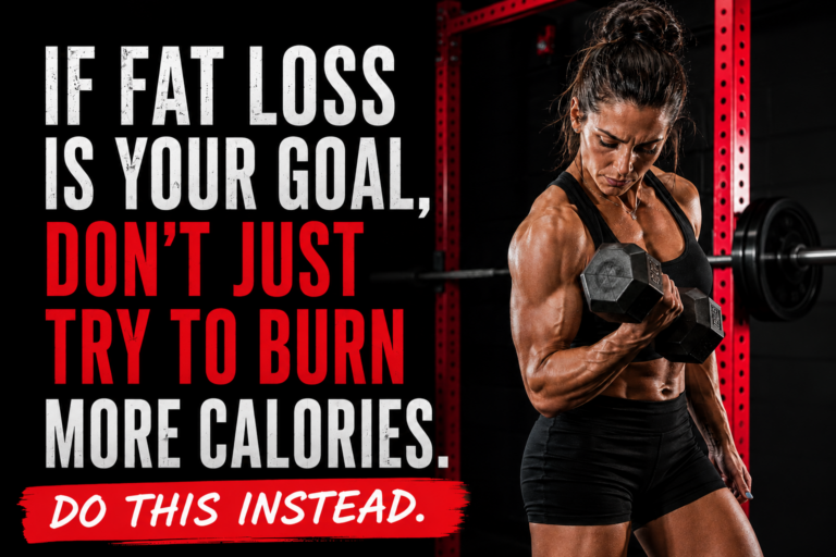 If Fat Loss Is Your Goal, Don’t Just Try to Burn More Calories.  Do This Instead.