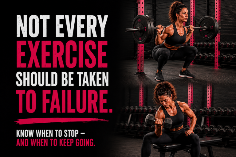 Not Every Exercise Should Be Taken To Failure