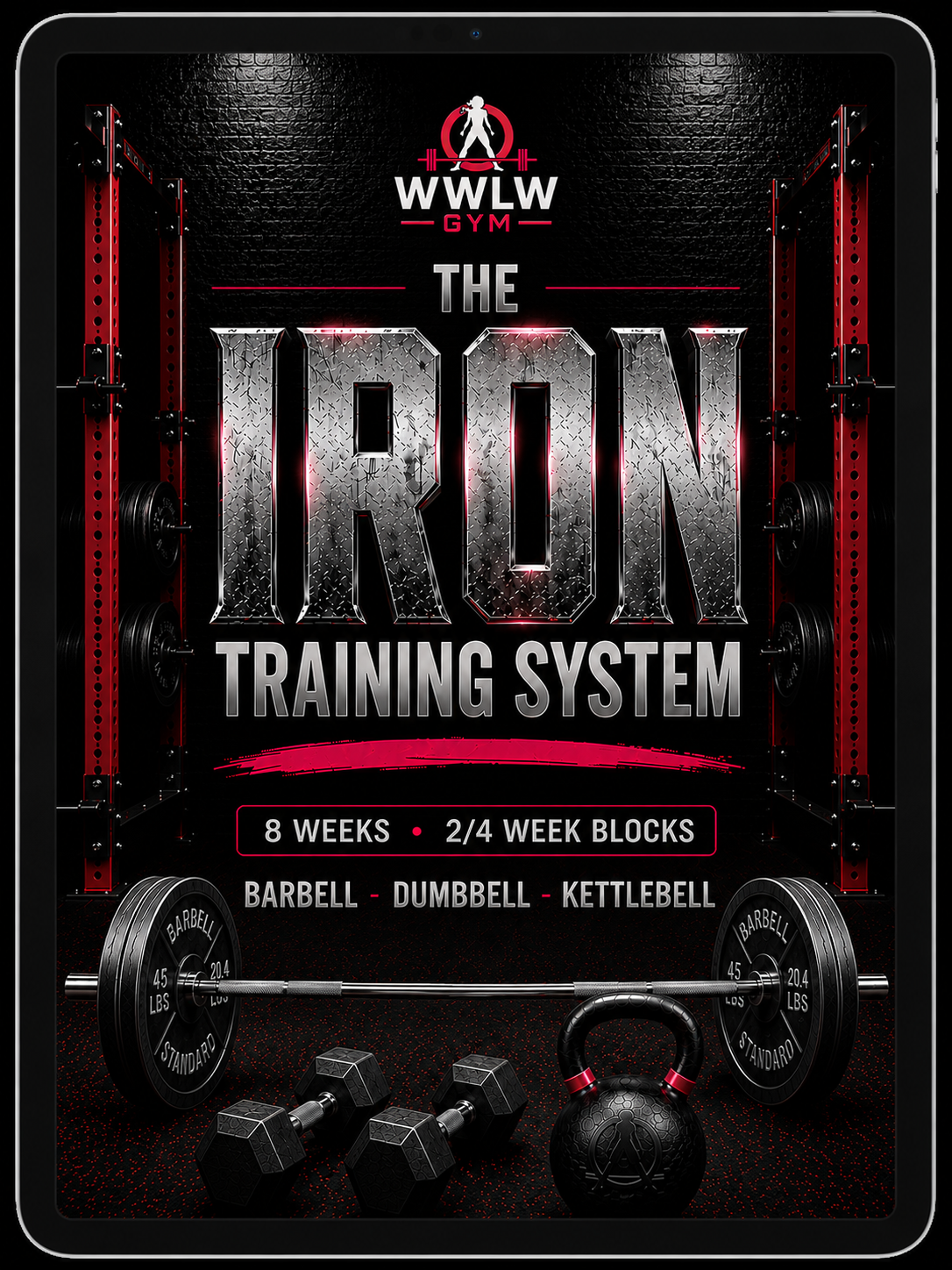 THE IRON Training System — 8-Week Barbell, Dumbbell & Kettlebell Program